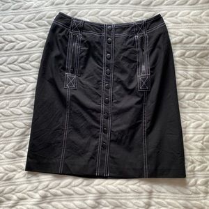 Vintage style black skater skirt, size 4P